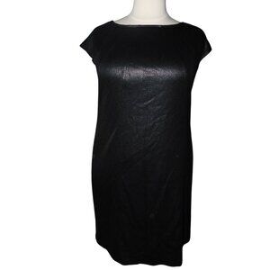 Vintage Fauxe Leather textured Donna Morgan Sheath Dress